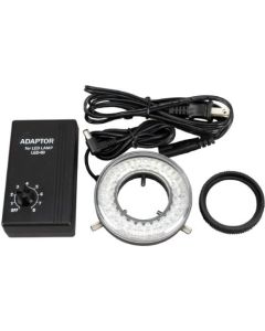AmScope LED-60-YA 60 LED Microscope Ring Light with Mounting Adapter