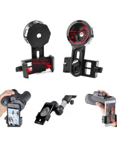 Gosky Telescope Phone Photo Adapter Universal Quick Aligned Cell Phone Digiscoping Adaptor Mount - Compatible with Binoculars Monocular Spotting Scope, Fit Almost All Brands of Smartphones
