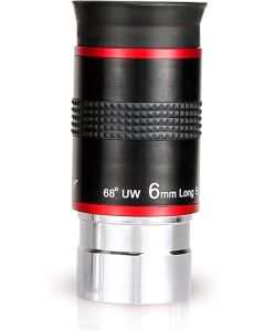 68-Degree Ultra Wide Angle Eyepiece for Telescope (6mm) Telescope Eyepiece Fully Green Coated 1.25 inches Telescope Accessories Set (6mm) - 1 Pcs