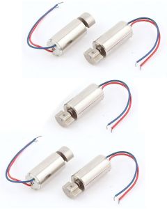 uxcell DC 3V 1500RPM Micro Cell Coreless Vibration Motor 6mmx12mm 5 Pcs