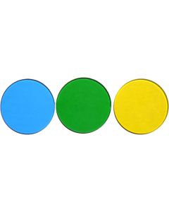 AmScope FT-BGY32 32mm Blue Green and Yellow Filters for Microscopes