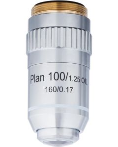 AmScope 100X Plan Achromatic Objective Lens with Knurled Ring