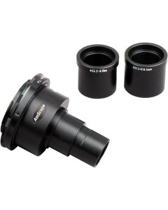 AmScope CA-NIK-SLR Nikon SLR / D-SLR Camera Adapter for Microscopes - Microscope Adapter, Black
