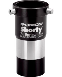 Orion 08711 Shorty 1.25-Inch 2x Barlow Lens (Black), Single