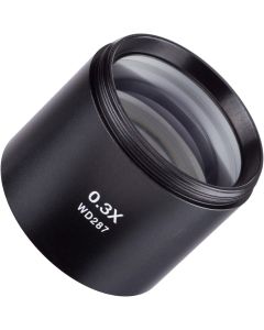 AmScope SM03 0.3X Super Widefield Barlow Lens For SM Series Stereo Microscopes (48mm)