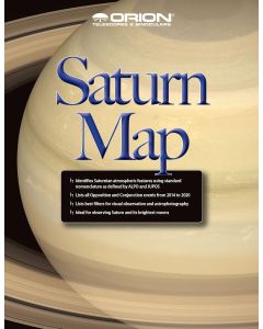 Orion 51925 Saturn Map and Observing Guide (Black)